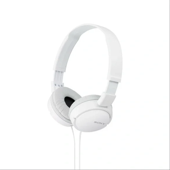 NWB Sony MDR-ZX110 Wired Stereo Headphones (White) - Picture 1 of 6
